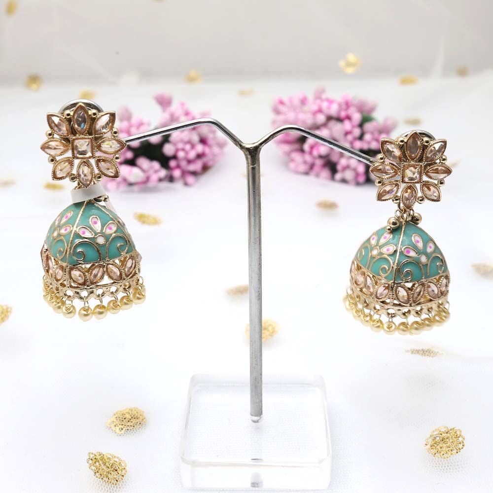 Runway Fashions | Meenakari Jhumka