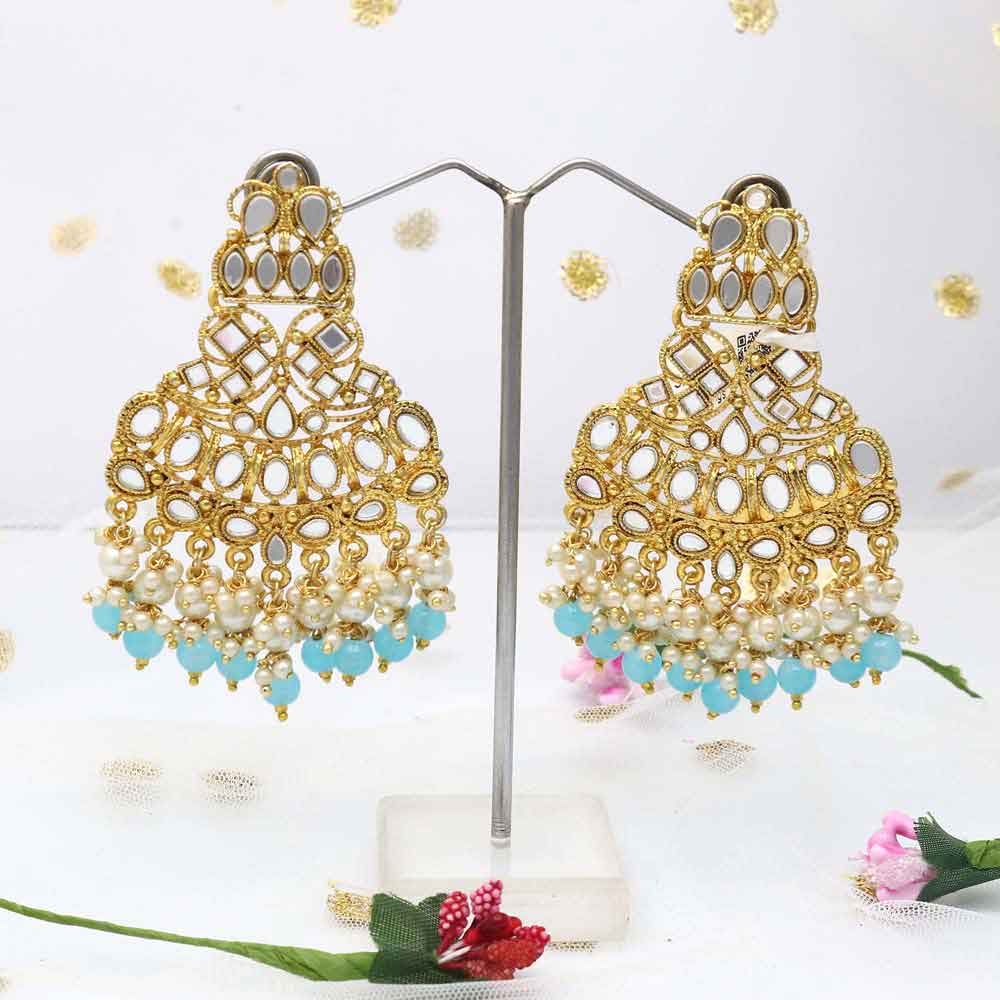 Runway Fashions | Anupama Mirror Work Earrings