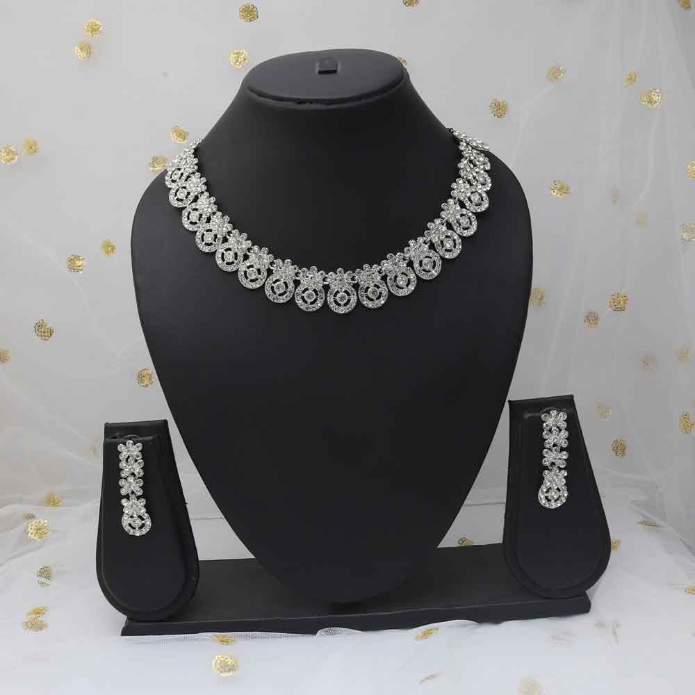 Runway Fashions | Stone studded necklace set