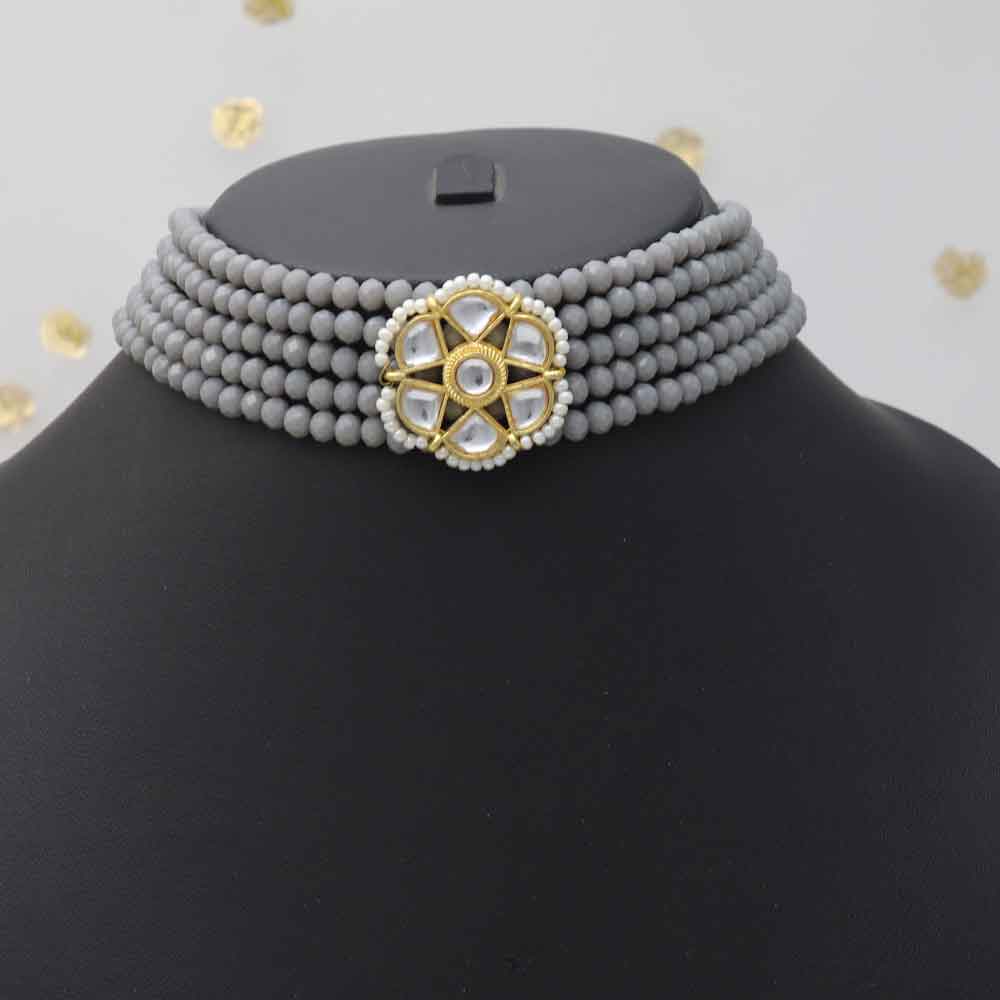 Runway Fashions | Beaded choker necklace set